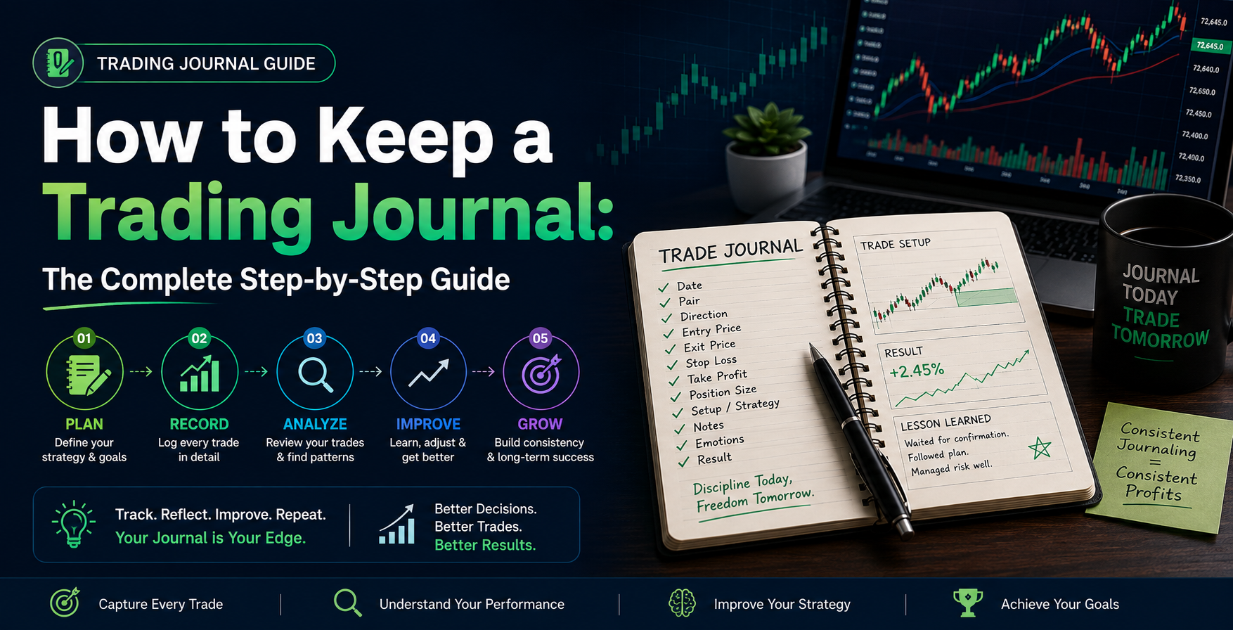 How to Keep a Trading Journal — trade entry form with prefilled fields